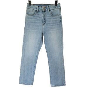 Just USA Light Wash Capri High Waisted Jeans Womens 29/8 Casual Preppy Momcore